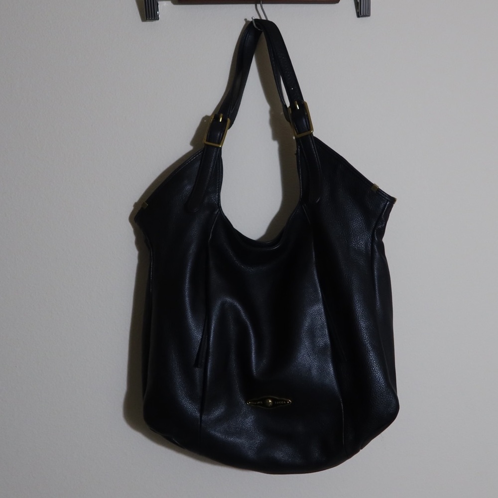 ELLIOTT LUCCA Black & Gold shoulder bag purse